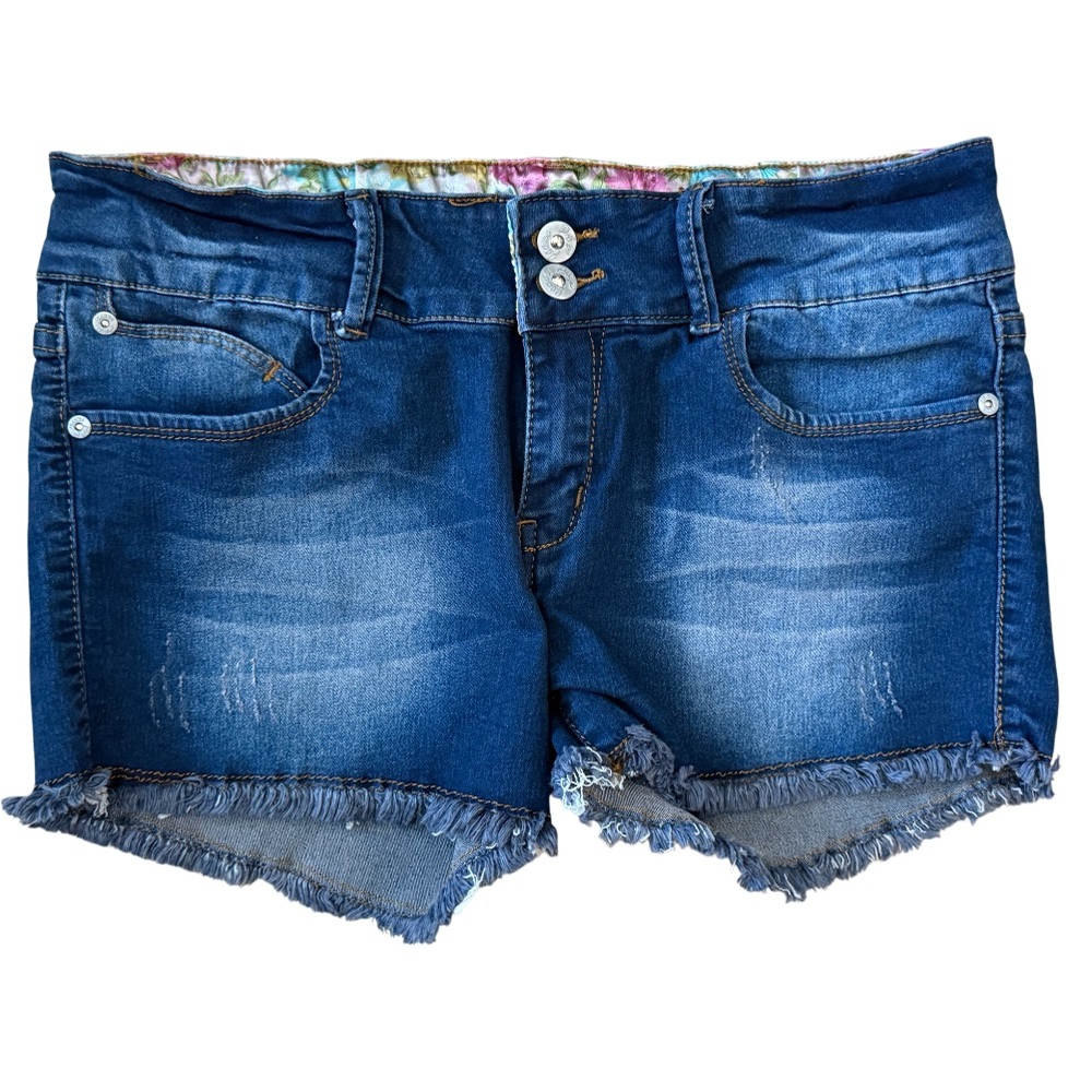 P&P Jeans  Denim Women's Blue Denim Shorts Size 15/16